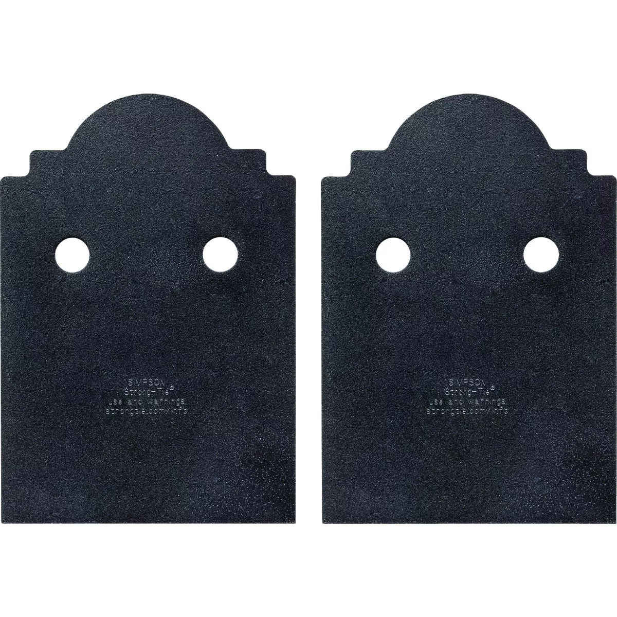 Outdoor Accents Mission Collection ZMAX, Black Post Base Side Plate for 6x (Qty-2)