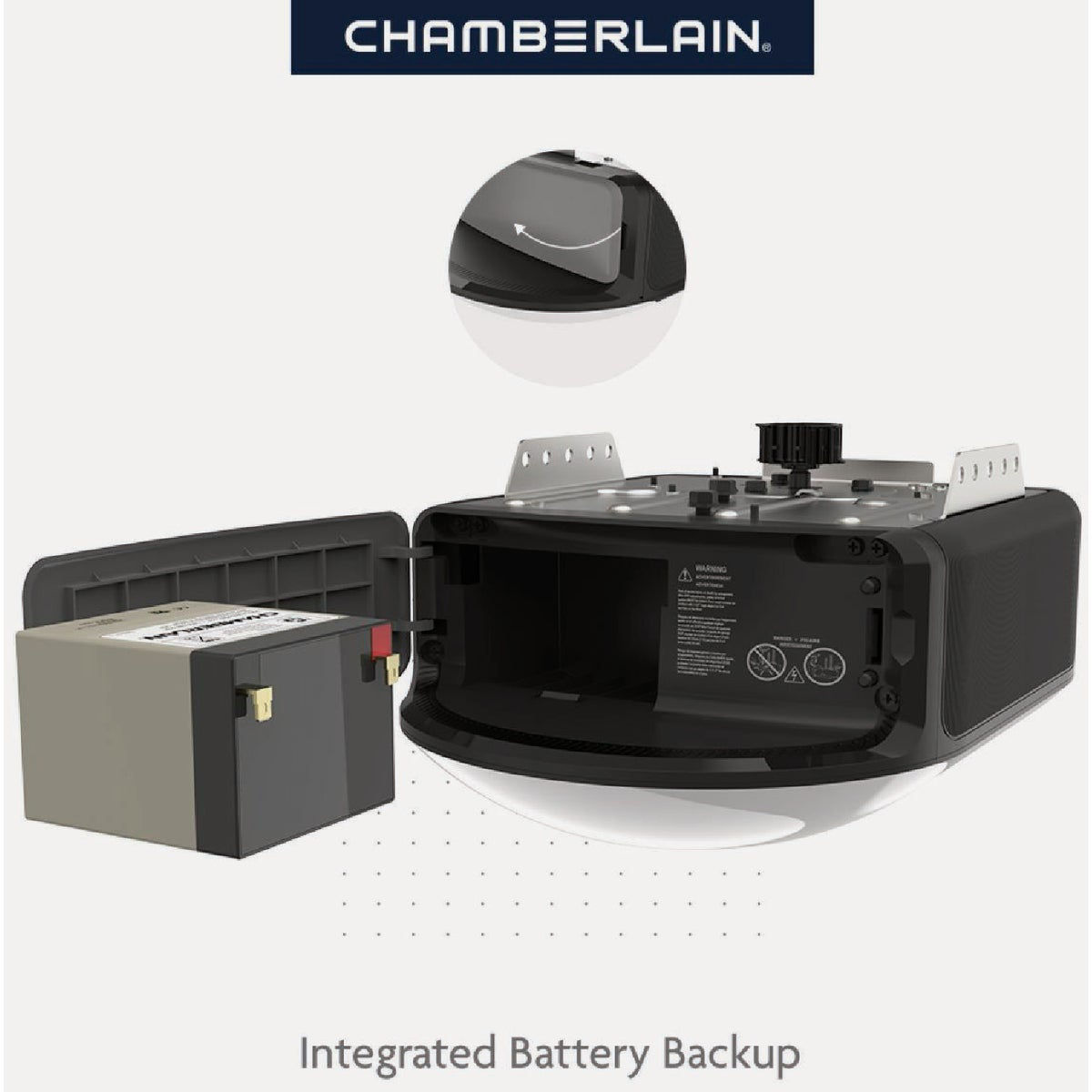 Chamberlain B6753T 11/4 HP myQ Secure View Smart Belt Drive Garage