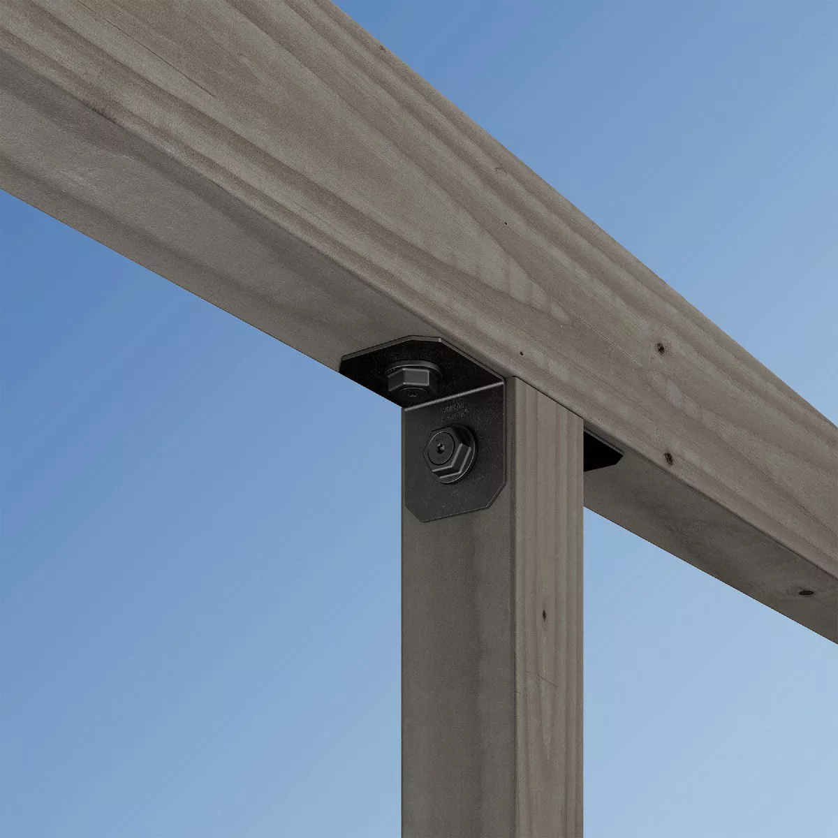 Simpson Strong-Tie Outdoor Accents Avant Collection ZMAX Black Powder-Coated 4 x 90 Deg. 12 Ga. Framing Angle - photo 3