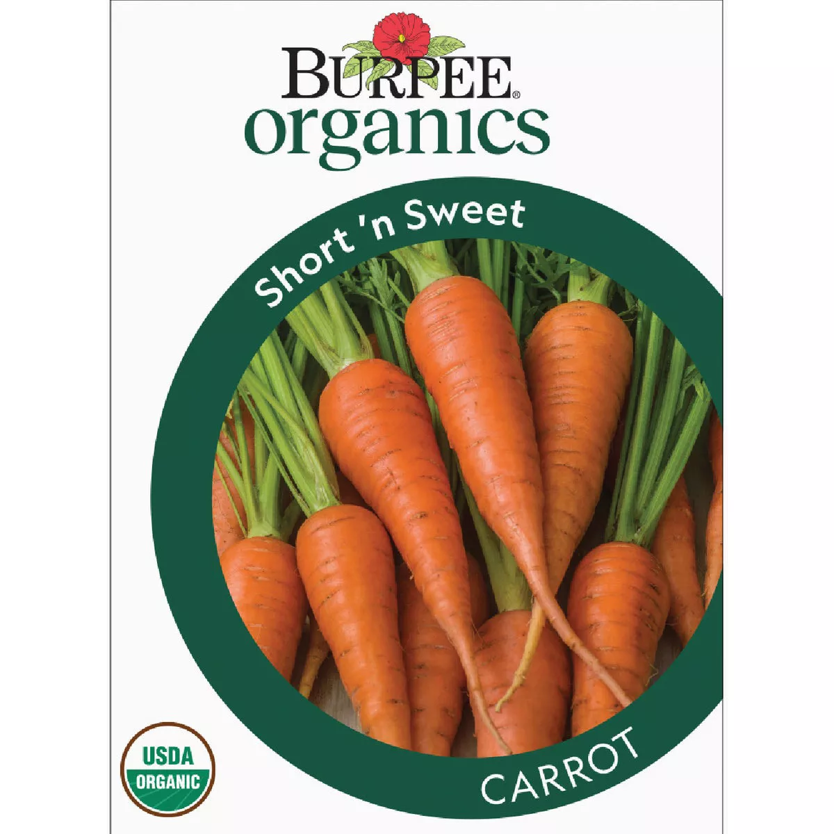 Burpee Organic Carrot Short 'n Sweet Seed Packet
