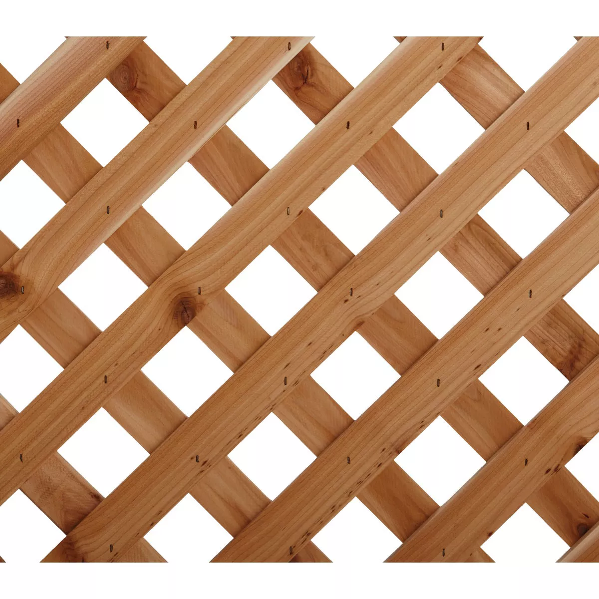 Real Wood Products 4 Ft. W. x 8 Ft. L. x 3/4 In. Thick Natural Cedar Privacy Diamond Lattice Panel
