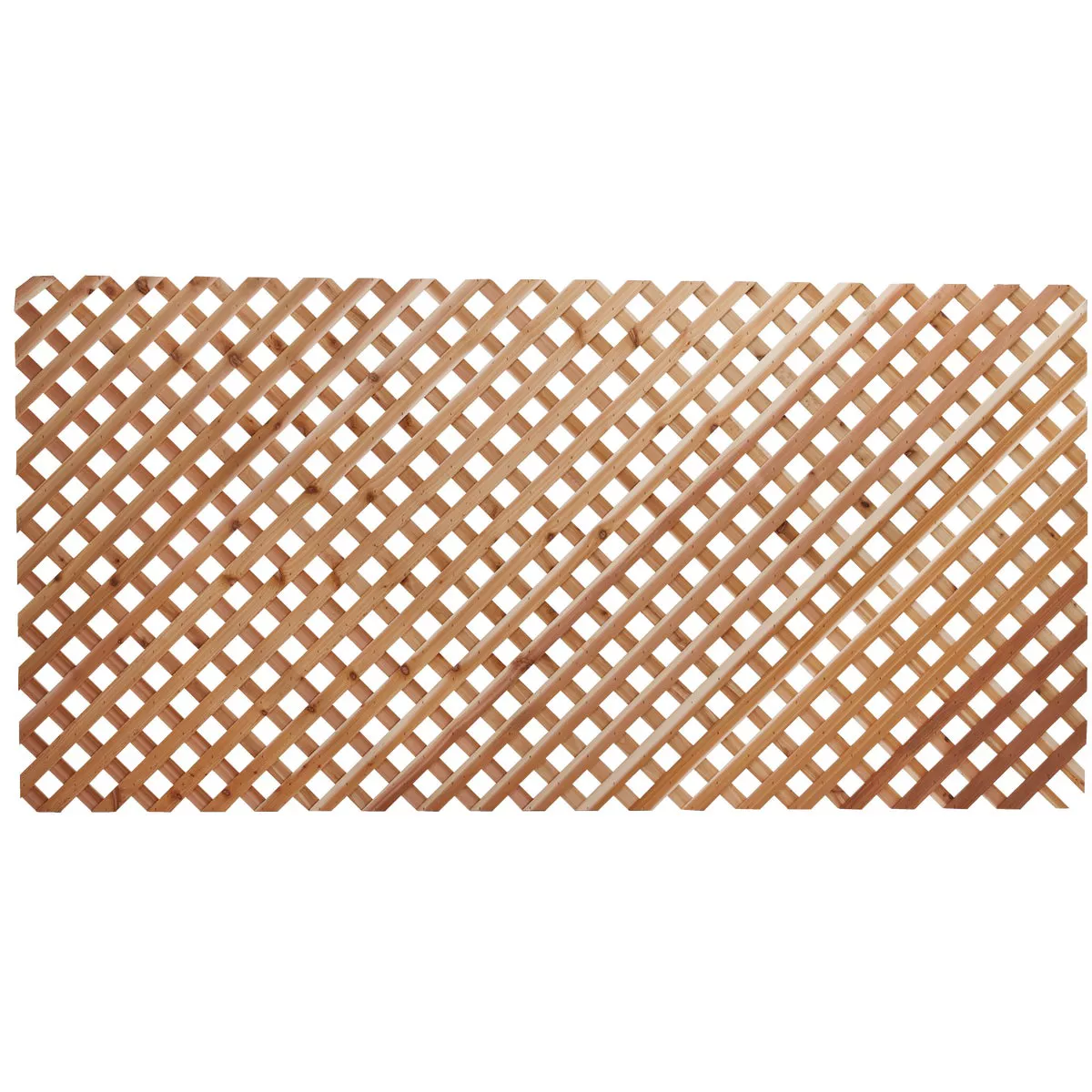 Real Wood Products 4 Ft. W. x 8 Ft. L. x 3/4 In. Thick Natural Cedar Privacy Diamond Lattice Panel - photo 2