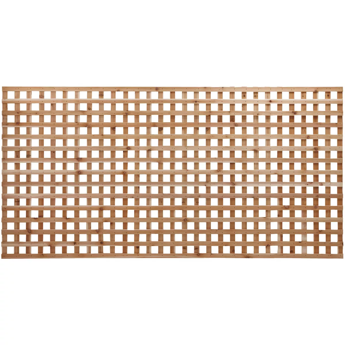 Real Wood Products 4 Ft. W. x 8 Ft. L. x 3/4 In. Thick Natural Cedar Square Lattice Panel - photo 2