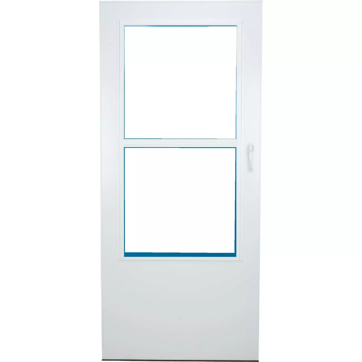 Larson Value-Core 36 In. W x 80 In. H x 1 In. Thick White Self-Storing Aluminum Storm Door - photo 2