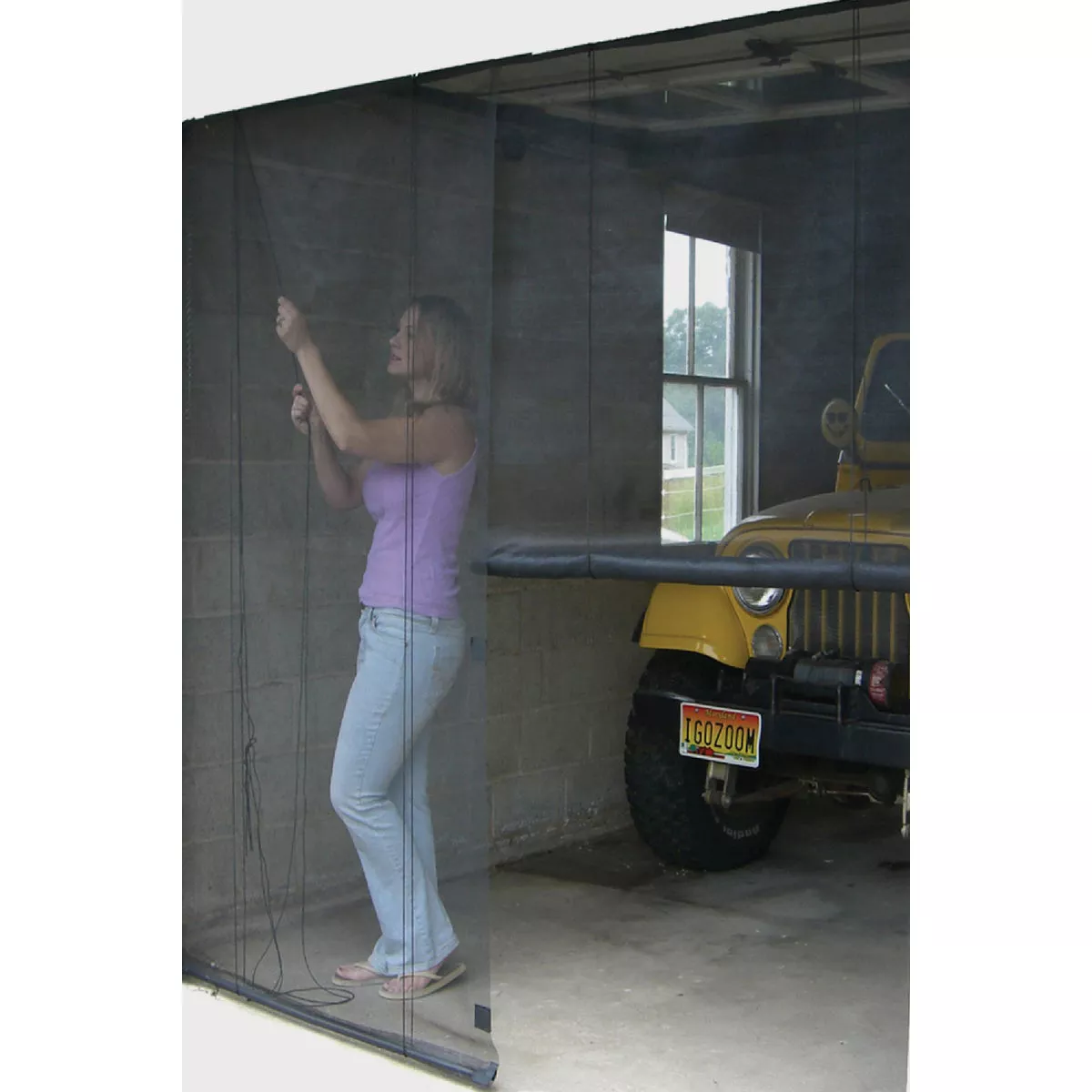 Snavely Instant Screen 108 In. W x 84 In. H Magnetic Garage Door Screen - photo 3