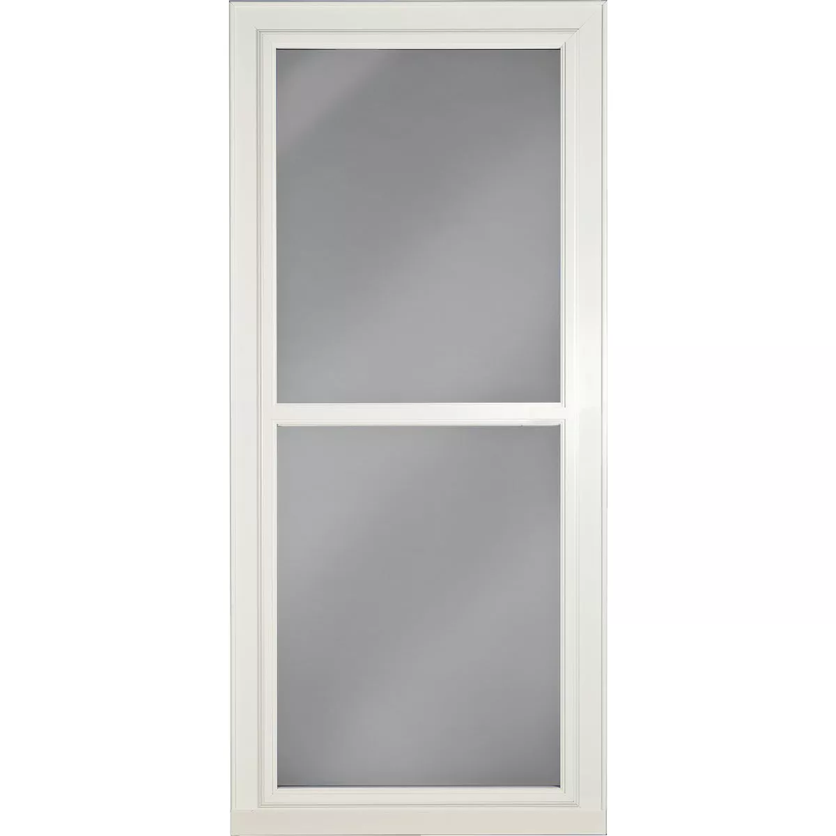 Larson Easy Vent 146 Series 36 In. W x 81 In. H x 1-7/8 In. Thick White Full View Aluminum Storm Door