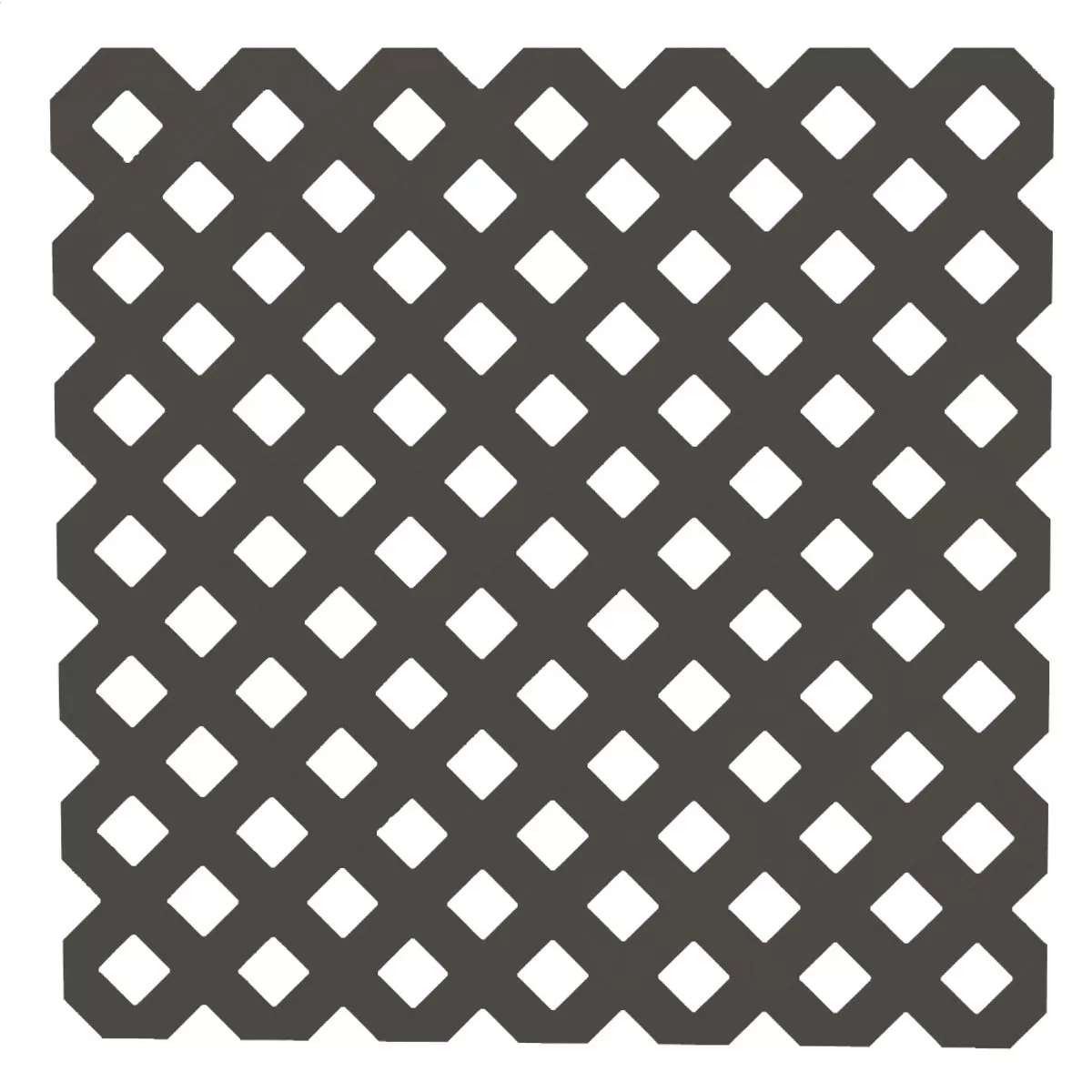 Deckorators 4 Ft. W x 8 Ft. L x 1/8 In. Thick Black Vinyl Privacy Lattice Panel