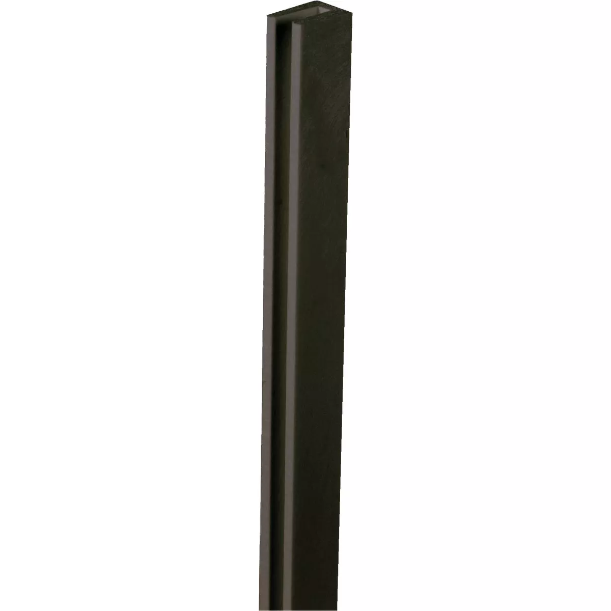 Deckorators 1-1/8 In W x 97 In L x 3/4 In D Black Vinyl Lattice U-Cap