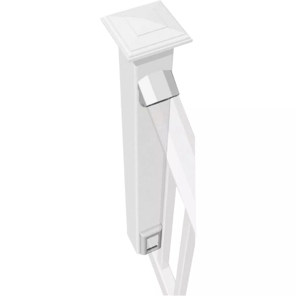 RDI Original White Vinyl Stair Rail Bracket (2-Pack)