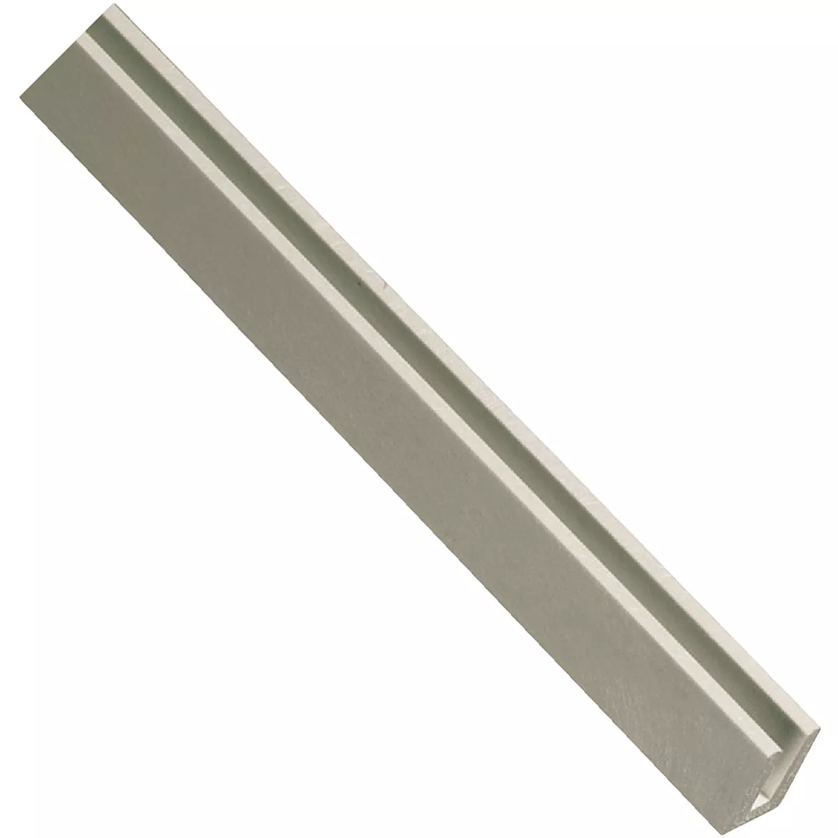 Deckorators 1-3/16 In W x 95-1/2 In L x 3/4 In D Gray Vinyl Lattice U-Cap