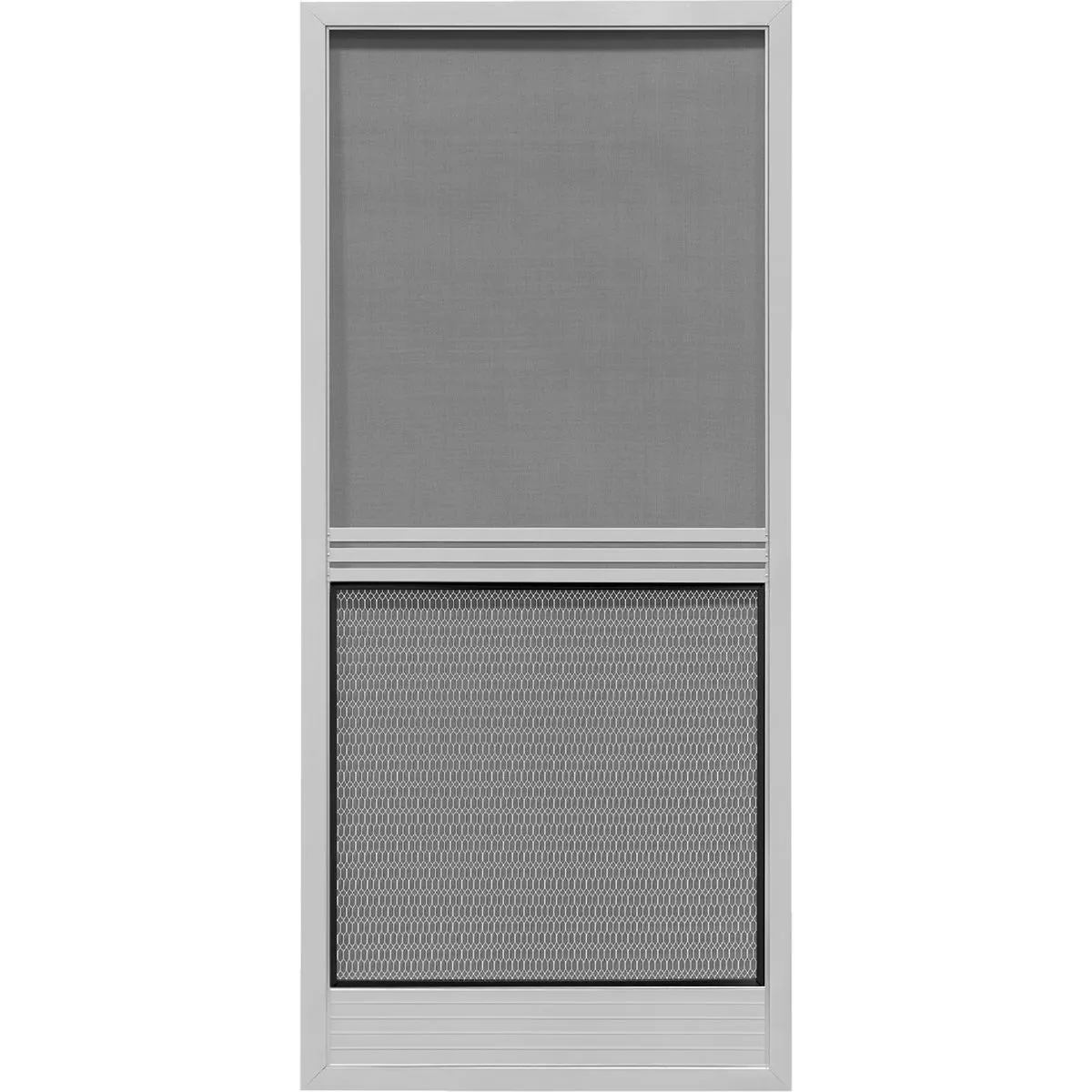 Precision Screen Provencial 36 In. W x 80 In. H x 7/8 In. Thick Gray Steel Screen Door