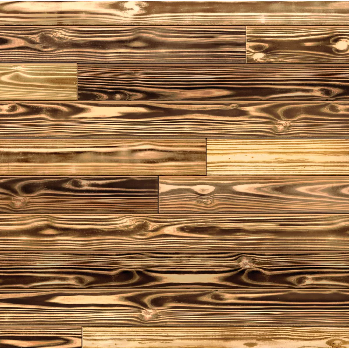 UFP-Edge 6 In. W x 8 Ft. L x 1 In. Thick Charred Wood Shiplap Board (12.33 Sq. Ft./4-Pack) - photo 3