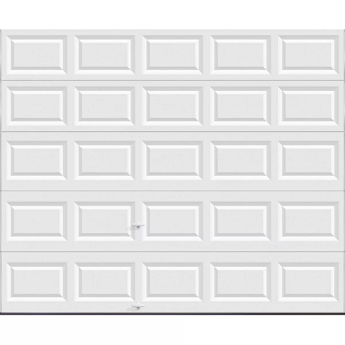 Holmes Bronze Series 10 Ft. W x 8 Ft. H White Steel Garage Door w/EZ-Set Torsion Spring
