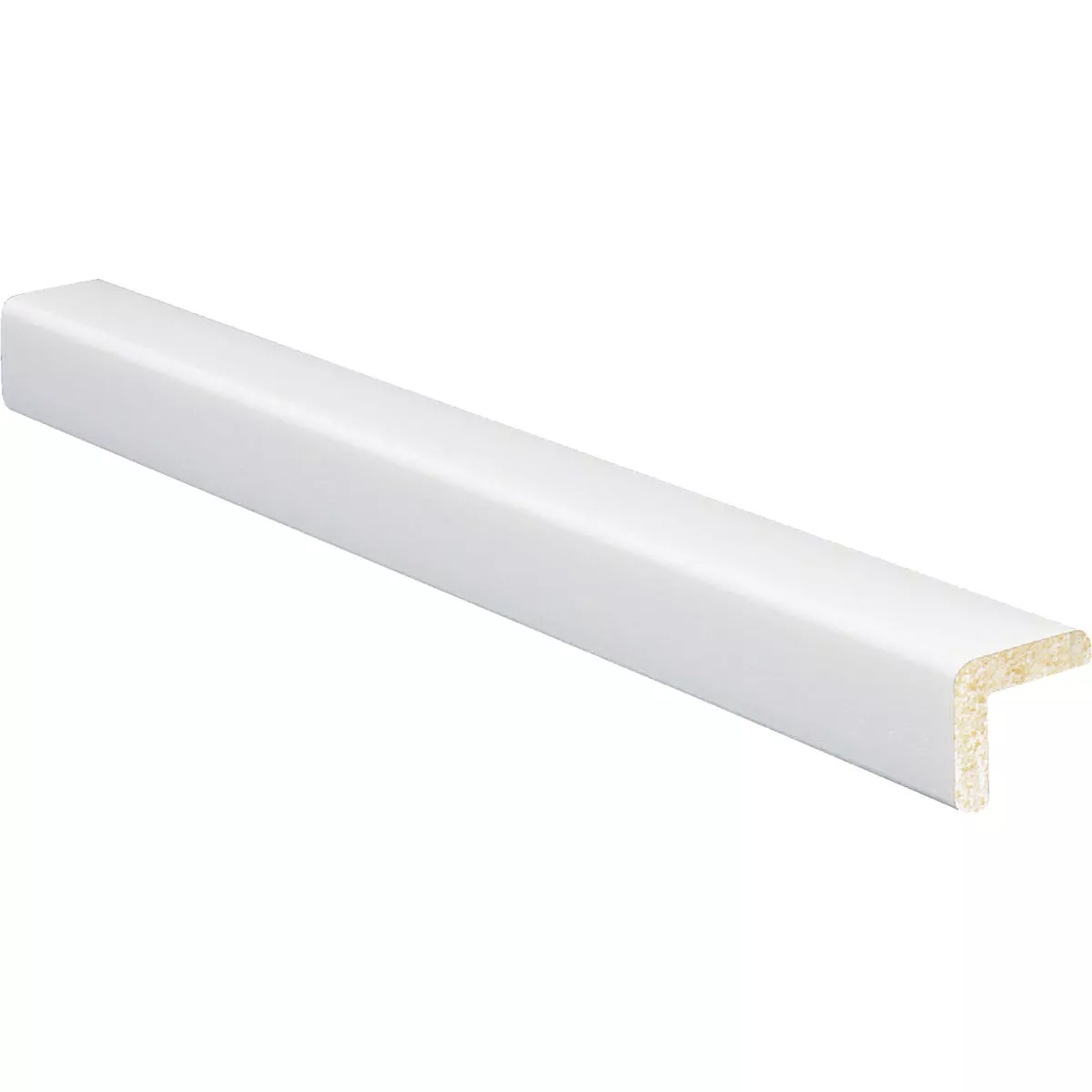 Inteplast Building Products 15/16 In. W. x 15/16 In. H. x 8 Ft. L. Crystal White Polystyrene Large Outside Corner Molding