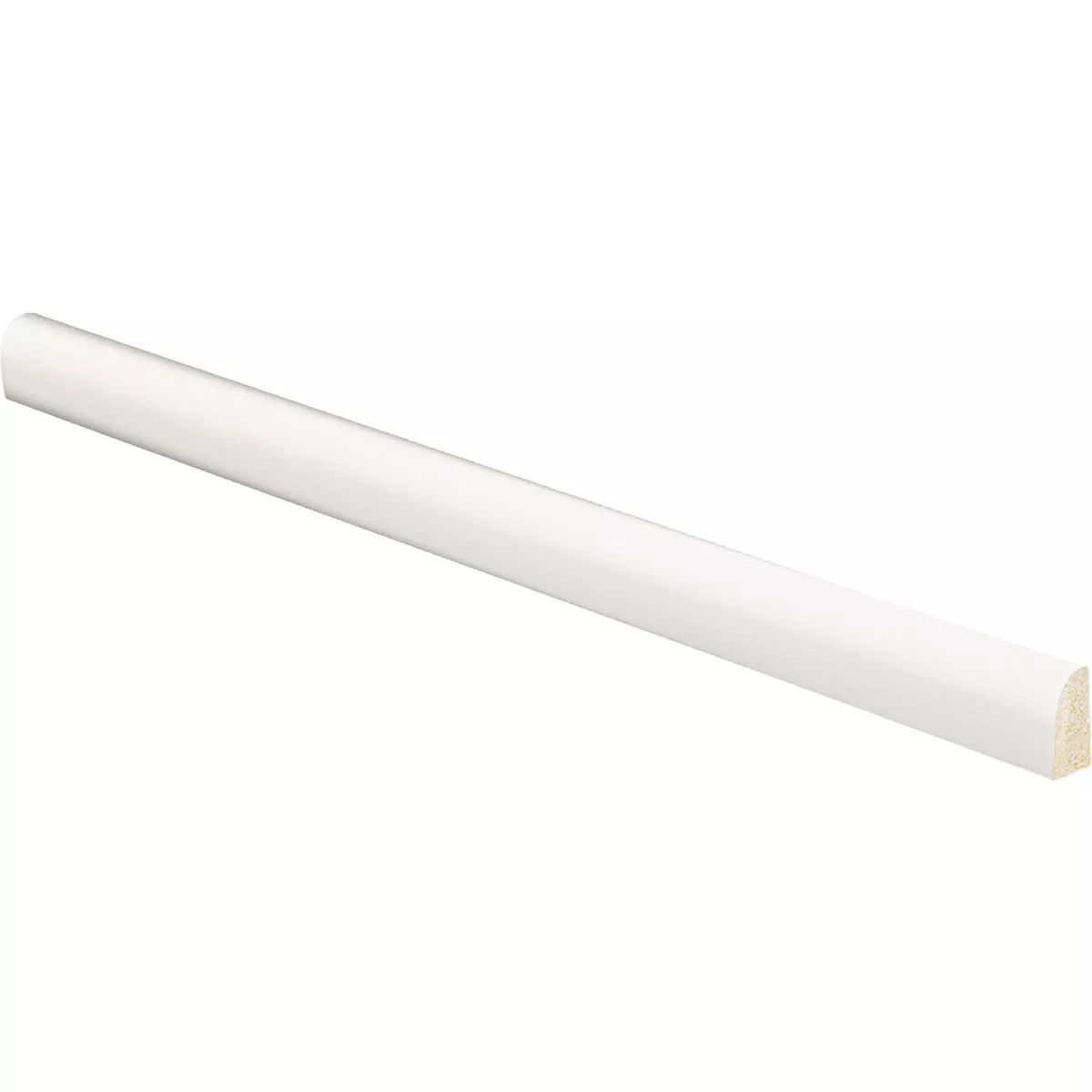 Inteplast Building Products 9/16 In. W. x 1/4 In. H. x 8 Ft. L. Crystal White Polystyrene Base Shoe