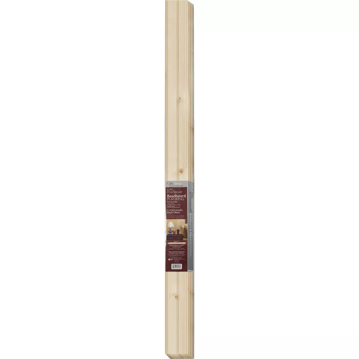 Global Product Sourcing 3-1/2 In. W. x 8 Ft. L. x 5/16 In. Thick Knotty Pine Reversible Profile Wall Plank (6-Pack) - photo 3