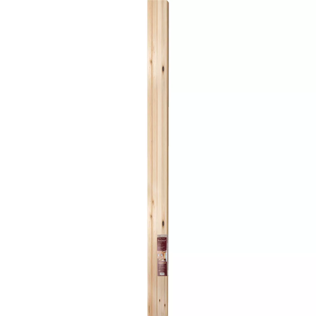 Global Product Sourcing 3-1/2 In. W. x 8 Ft. L. x 5/16 In. Thick Knotty Cedar Reversible Profile Wall Plank (6-Pack) - photo 3