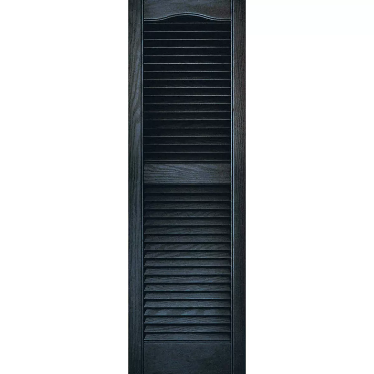 Builders Edge 15 In. x 48 In. Vinyl Louvered Shutter, (2-Pack)