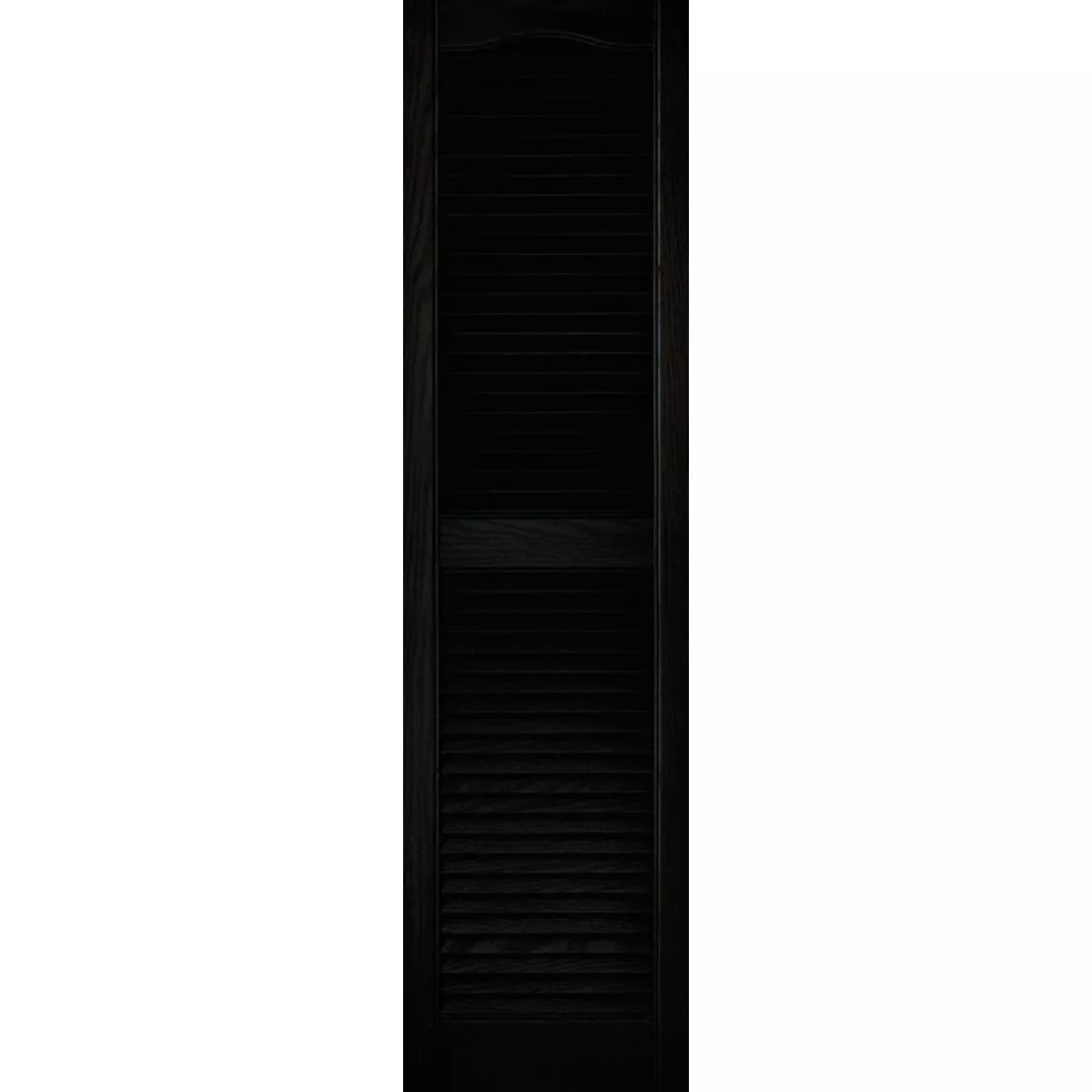 Builders Edge 15 In. x 55 In. Vinyl Louvered Shutter, (2-Pack)