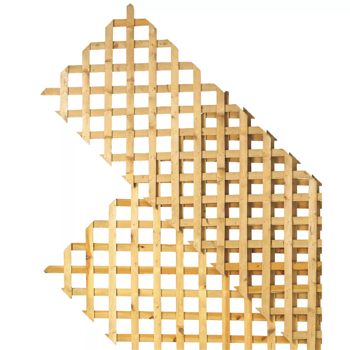ProWood 2 Ft. W x 8 Ft. L x 1/2 In. Thick Natural Treated Wood Lattice Panel - photo 2