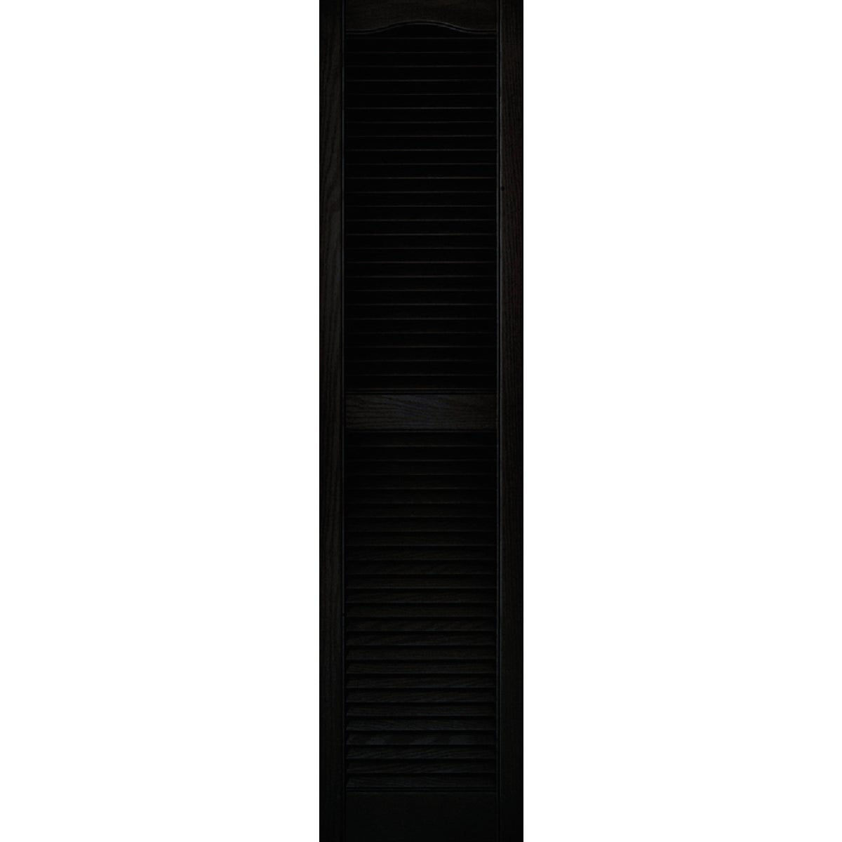 Builders Edge 15 In. x 60 In. Vinyl Louvered Shutter, (2Pack) Do it Best