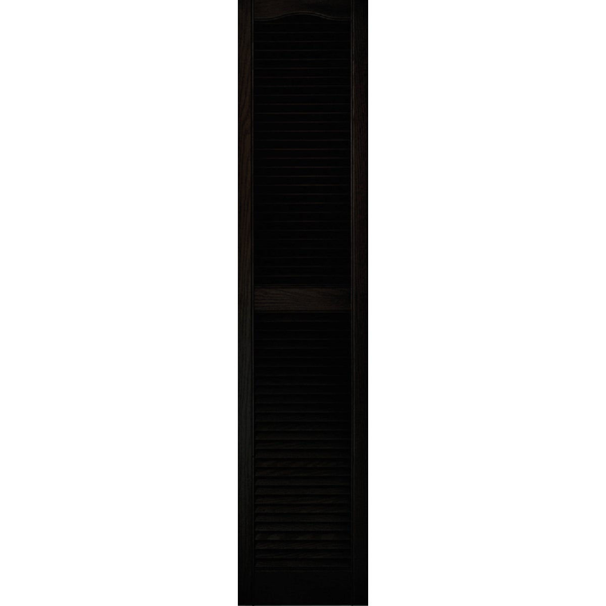Builders Edge 15 In. x 67 In. Vinyl Louvered Shutter, (2-Pack