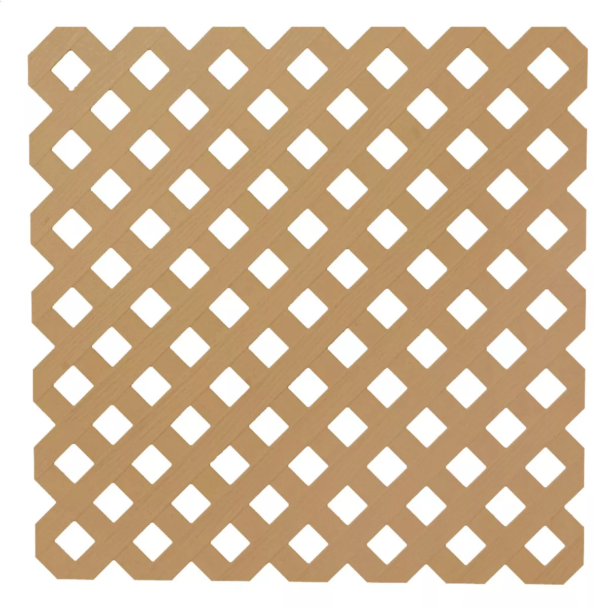 Deckorators 4 Ft. W x 8 Ft. L x 1/8 In. Thick Cedar Colored Vinyl Privacy Lattice Panel