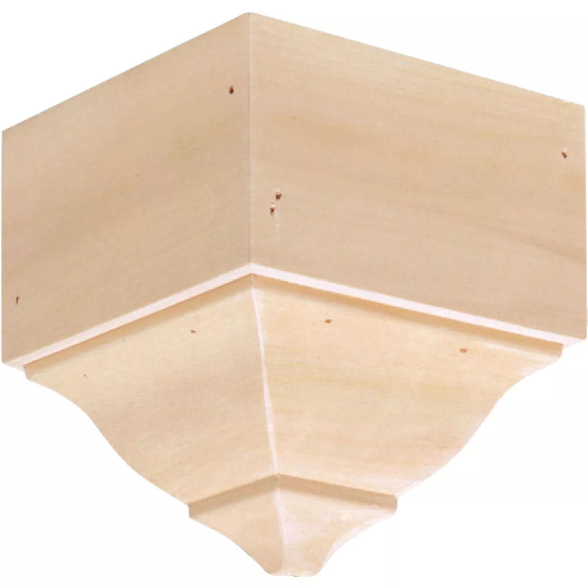 House of Fara 5-3/4 In. x 5-1/2 In. x 5-1/2 In. Unfinished Hardwood Outside Corner Molding Blocks - photo 2