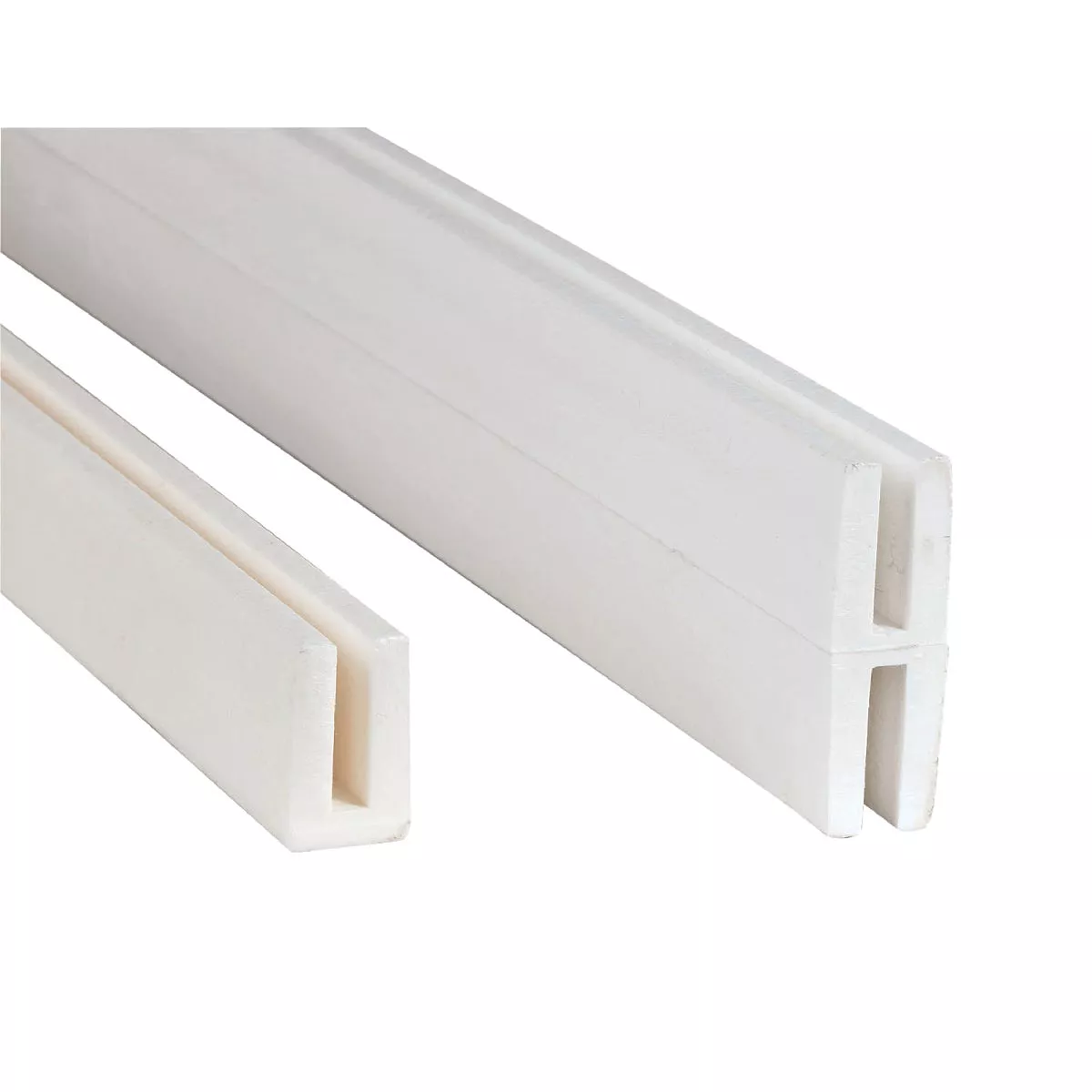 Deckorators 2-1/8 In W x 95-1/2 In L x 3/4 D White Vinyl Panel H-Divider - photo 2