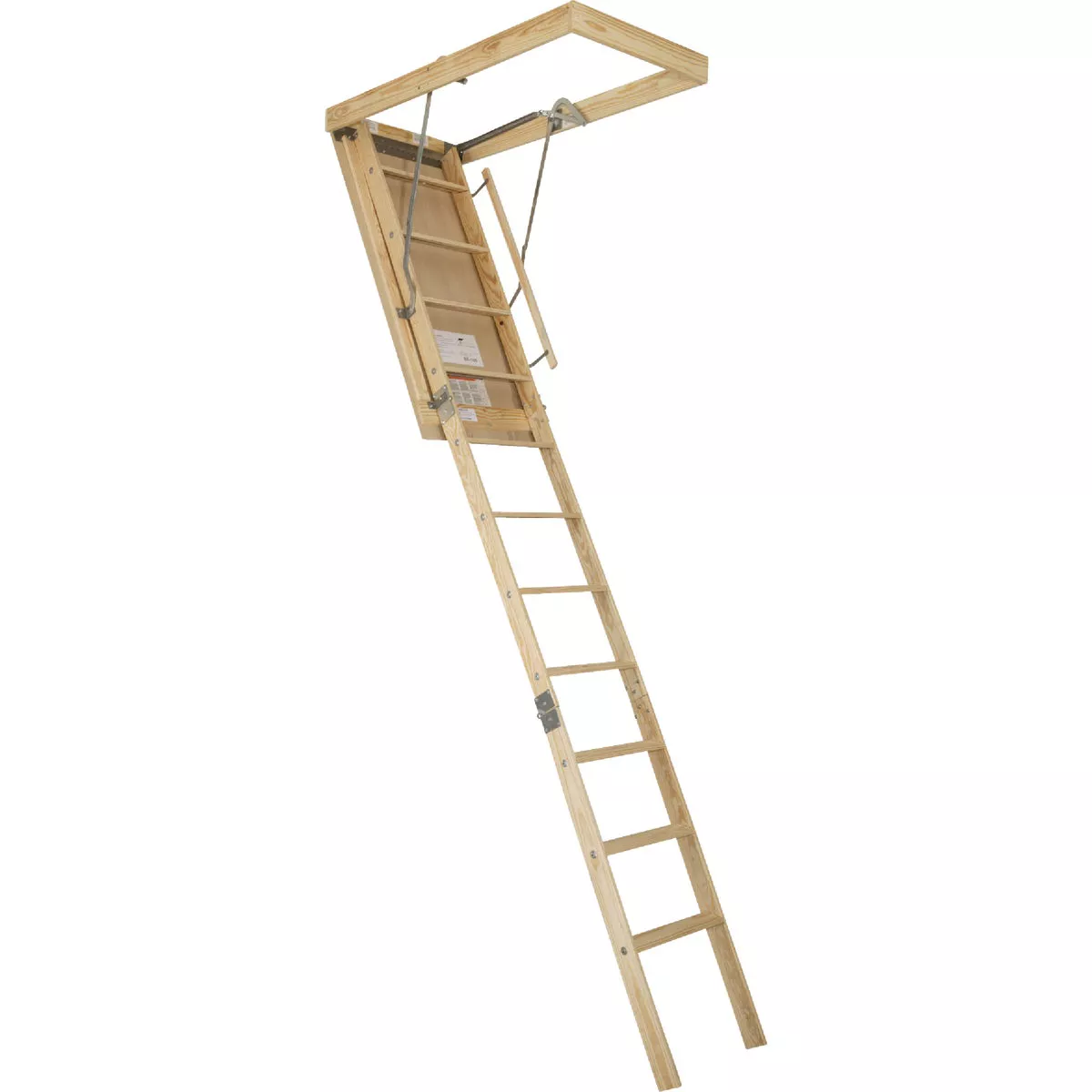 Louisville Premium 8 Ft. 9 In. to 10 Ft. 25-1/2 In. x 54 In. Wood Attic Stairs, 250 Lb. Load