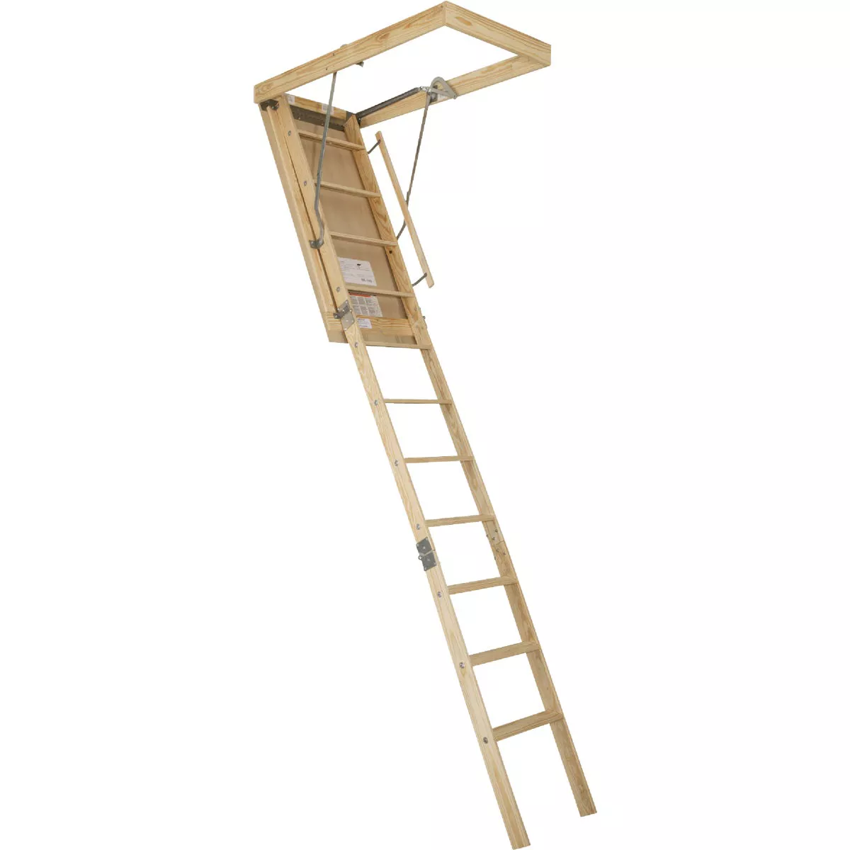 Louisville Premium 8 Ft. 9 In. to 10 Ft. 22-1/2 In. x 54 In. Wood Attic Stairs, 250 Lb. Load