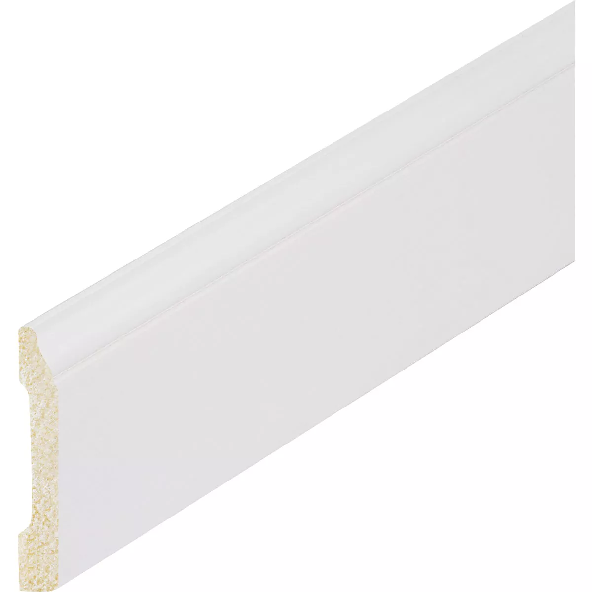 Inteplast Building Products 3/8 In. W. x 3-3/16 In. H. x 8 Ft. L. Crystal White Polystyrene Colonial Base Molding - photo 2