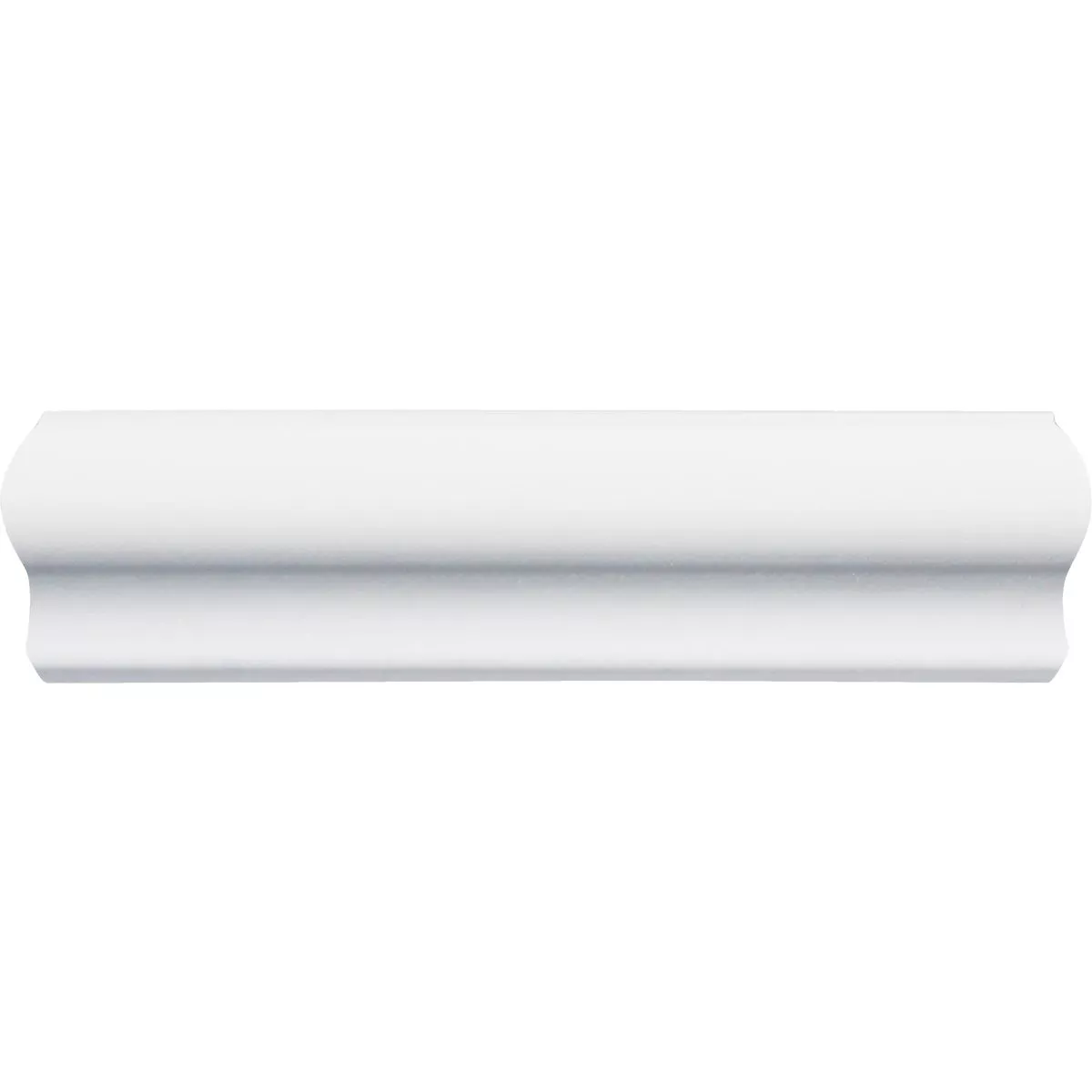 Inteplast Building Products 7/16 In. x 1-3/16 In. x 8 Ft. Crystal White Polystyrene Base Molding Cap - photo 3