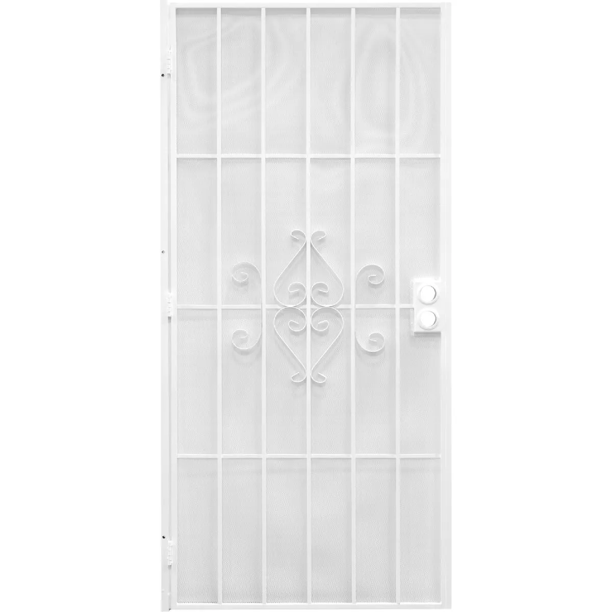 Precision Regal 30 In. W x 80 In. H White Steel Security Door