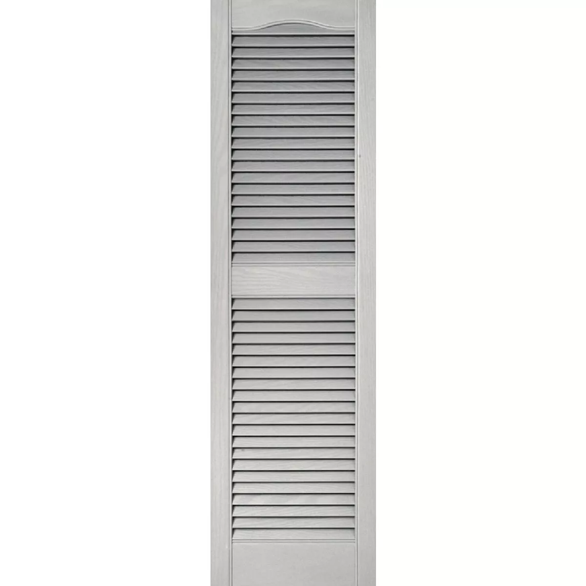 Builders Edge 15 In. x 52 In. Vinyl Louvered Shutter, (2-Pack)