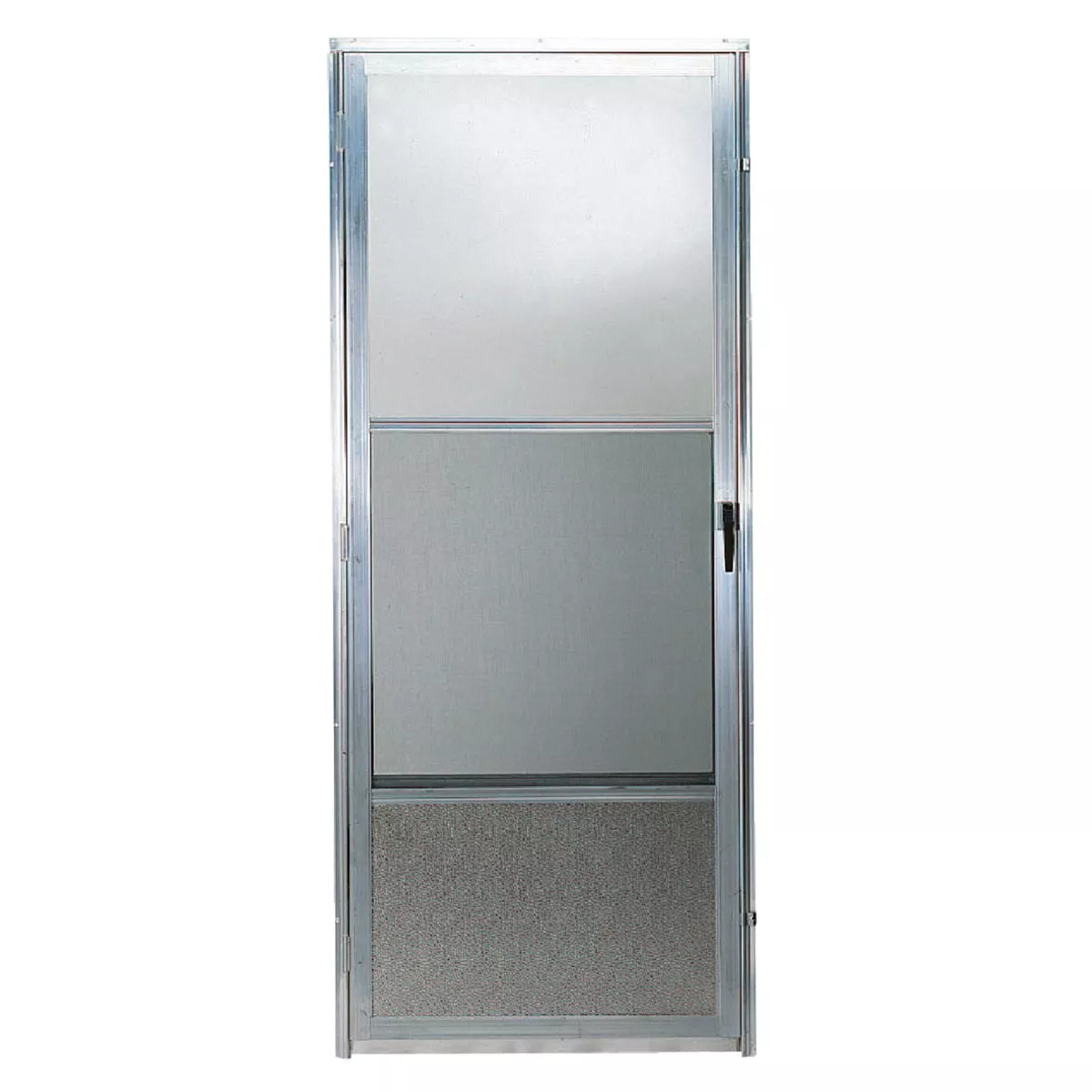 Croft Imperial Style 32 In. W x 80 In. H x 1 In. Thick Mill Self-Storing Aluminum Storm Door