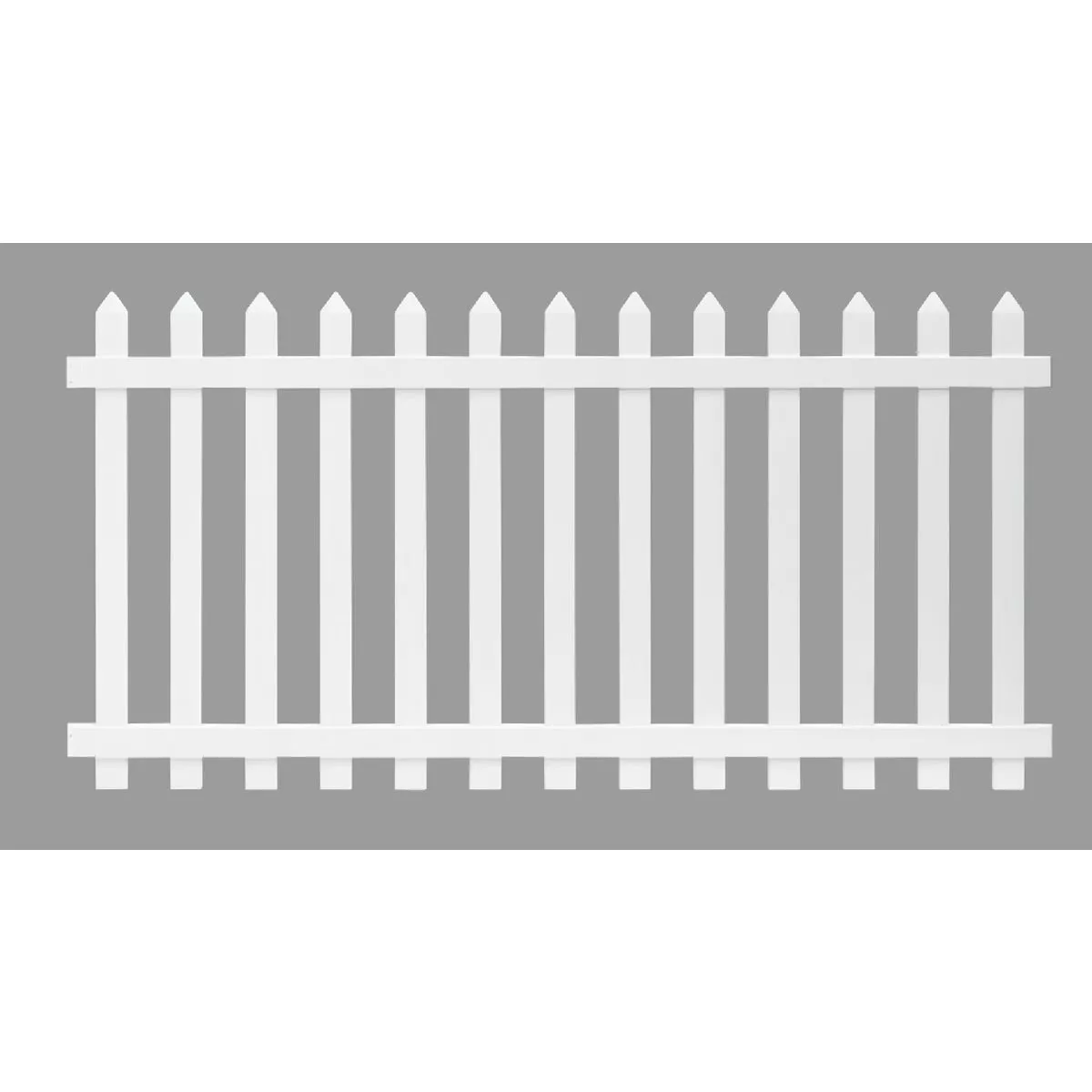 Outdoor Essentials 4 Ft. H. x 8 Ft. L. Spaced White Vinyl Picket Fence