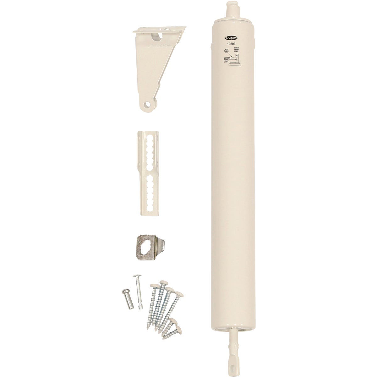 Larson White Heavy Duty Storm Door Closer Do it Best