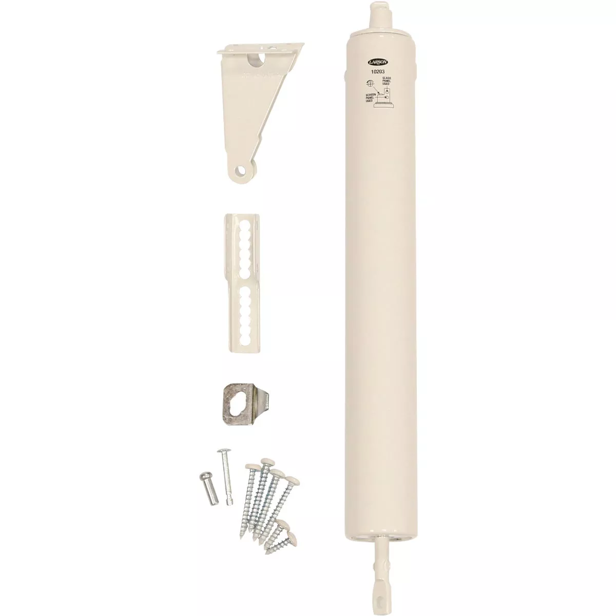 Larson White Heavy Duty Storm Door Closer