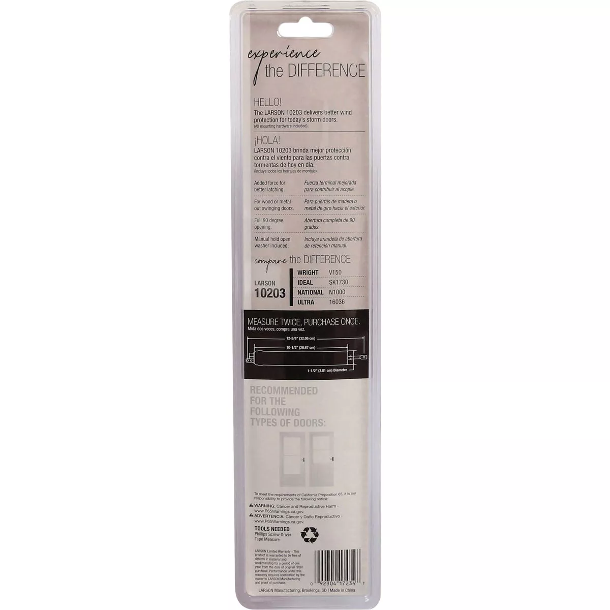 Larson White Heavy Duty Storm Door Closer - photo 3