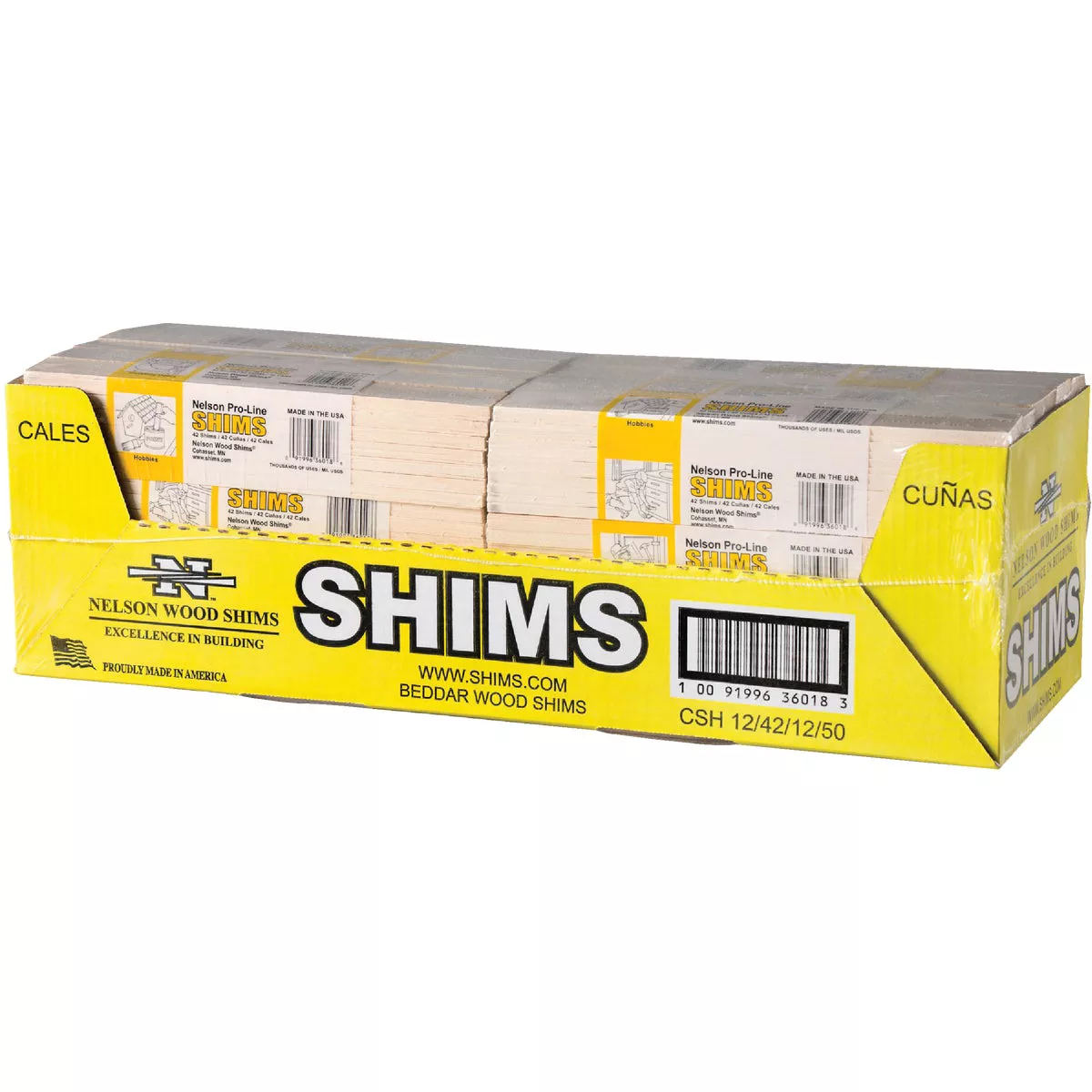 Nelson Wood Shims 12 In. L Beddar Wood Shims (42-Count)