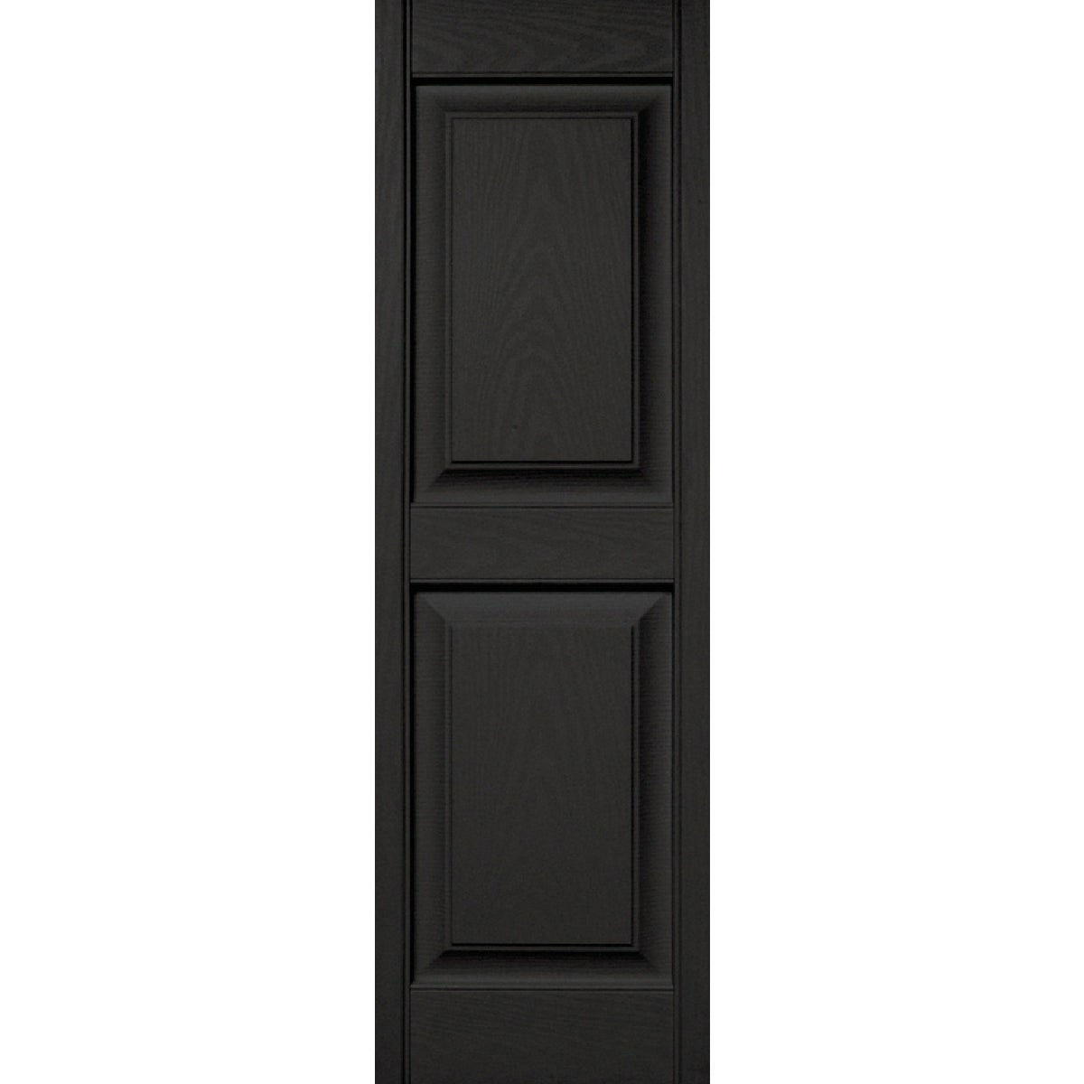 Builders Edge 15 in. x 47 in. Black Panel Shutter, (2Pack) Do it Best