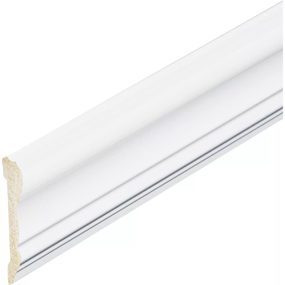 Inteplast Building Products 5/8 In. x 2-5/8 In. x 8 Ft. Crystal White Polystyrene Chair Rail Molding - photo 2