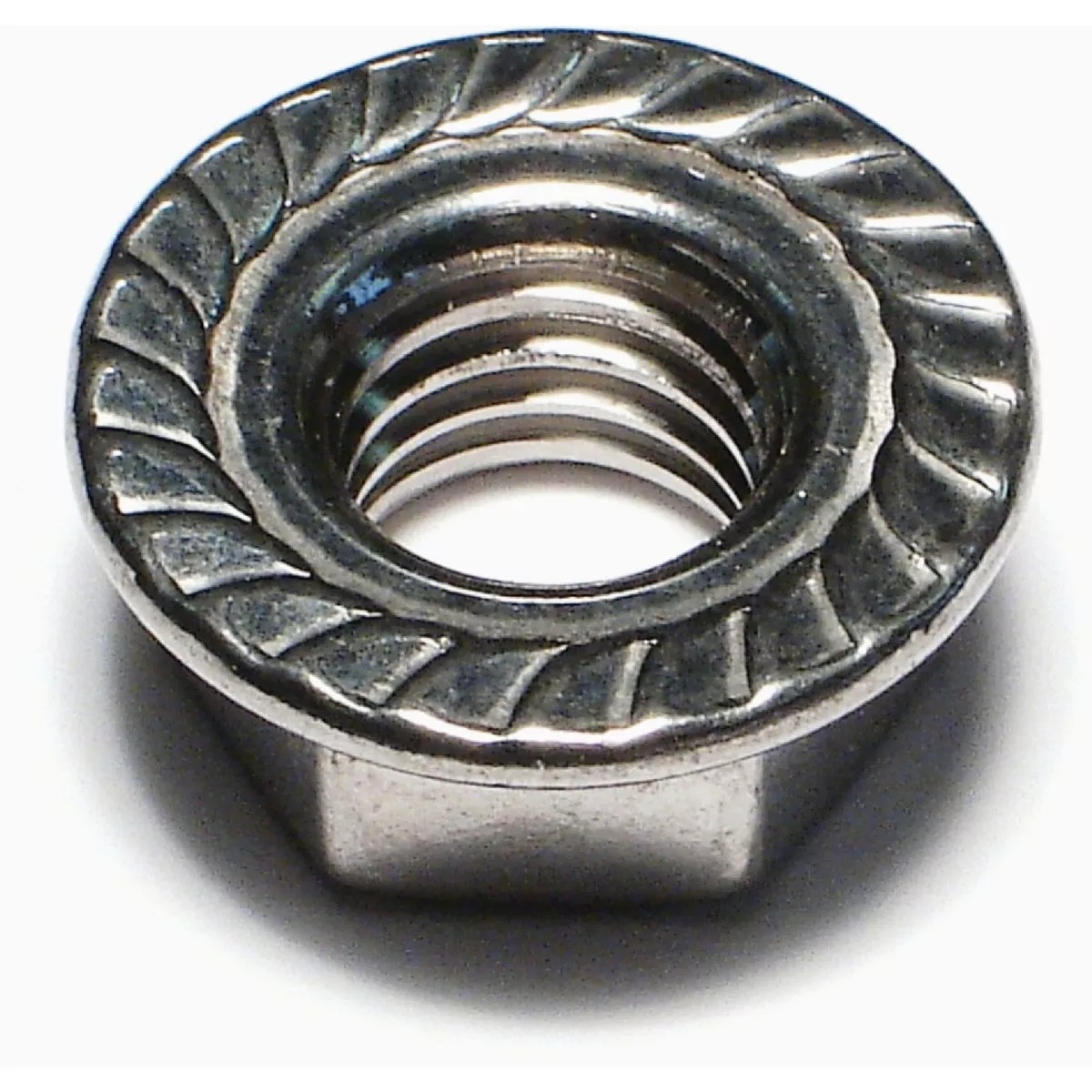 Midwest Fastener 1/2 In.-13 18-8 Stainless Steel Coarse Thread Serrated Lock Nuts (6 Ct.)-