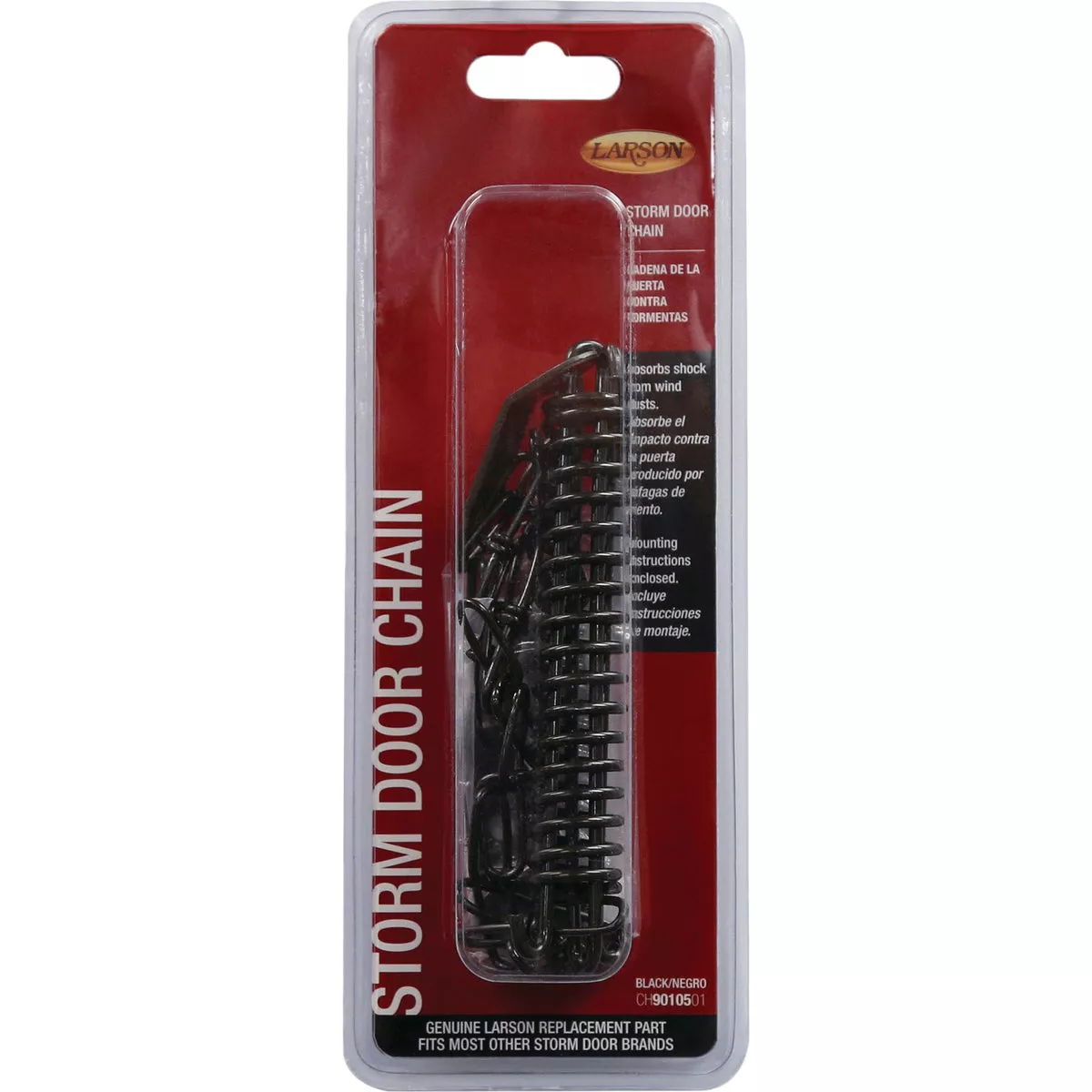 Larson Storm Door Wind Chain, Black - photo 2