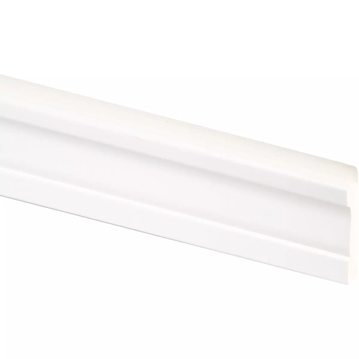 Inteplast Building Products 11/16 In. W. x 1-5/8 In. H. x 8 Ft. L. PVC Wainscot Base