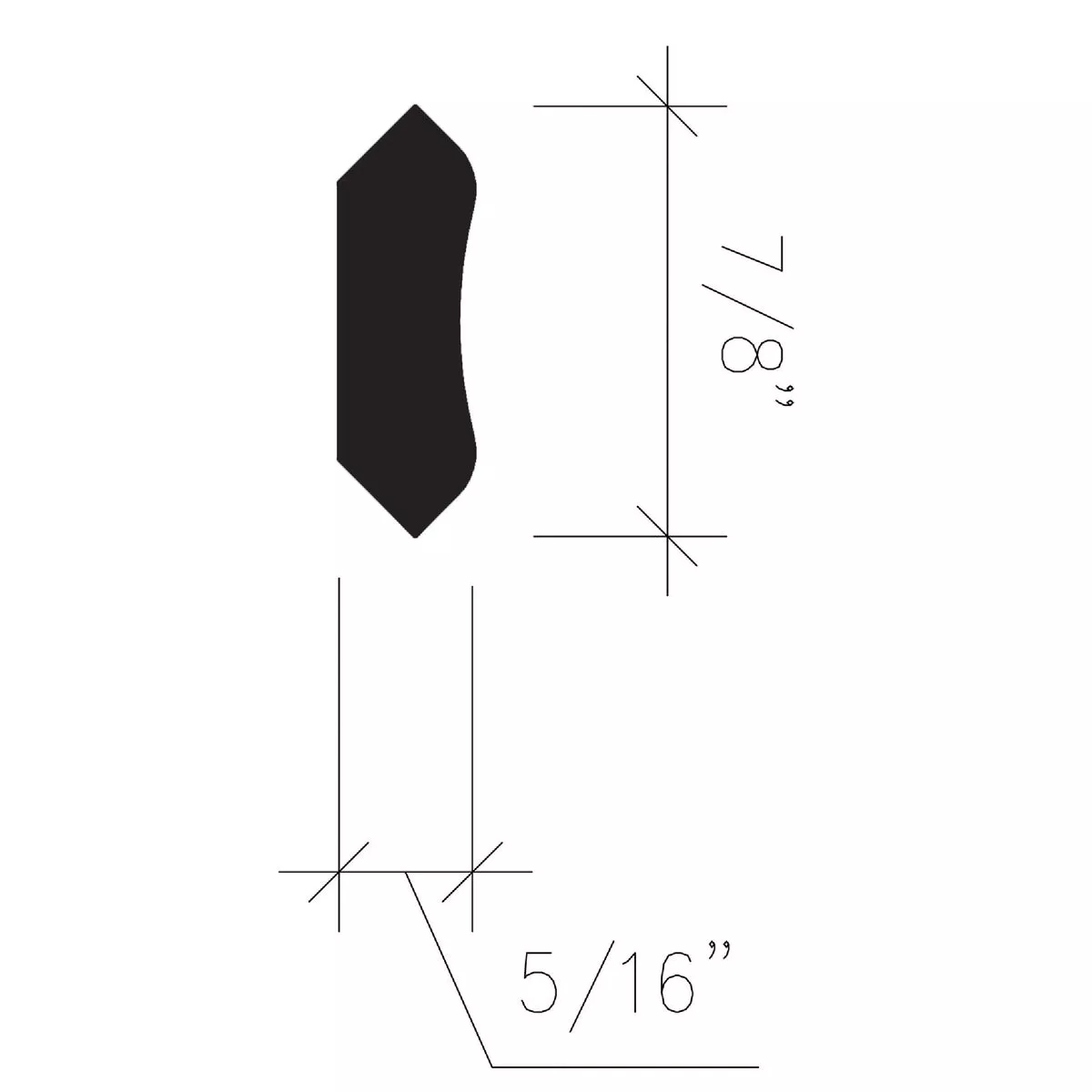 Inteplast Building Products 5/16 In. x 7/8 In. x 8 Ft. Crystal White Polystyrene Inside Corner Molding - photo 4
