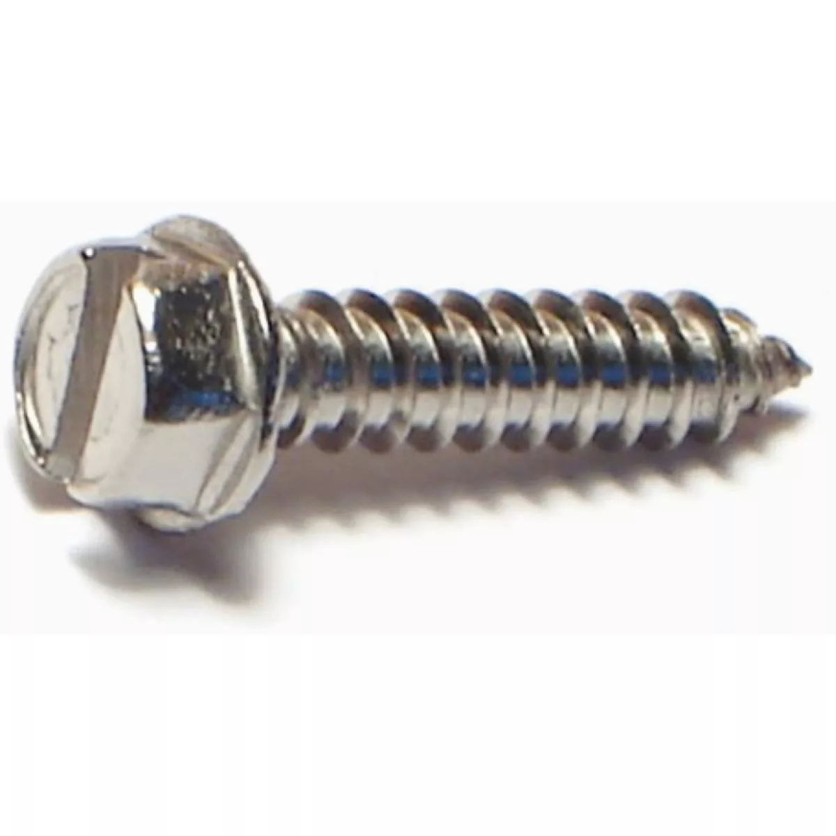 Midwest Fastener #8 x 3/4 In. 18-8 Stainless Steel Slotted Hex Washer Head Sheet Metal Screws (100 Ct.)