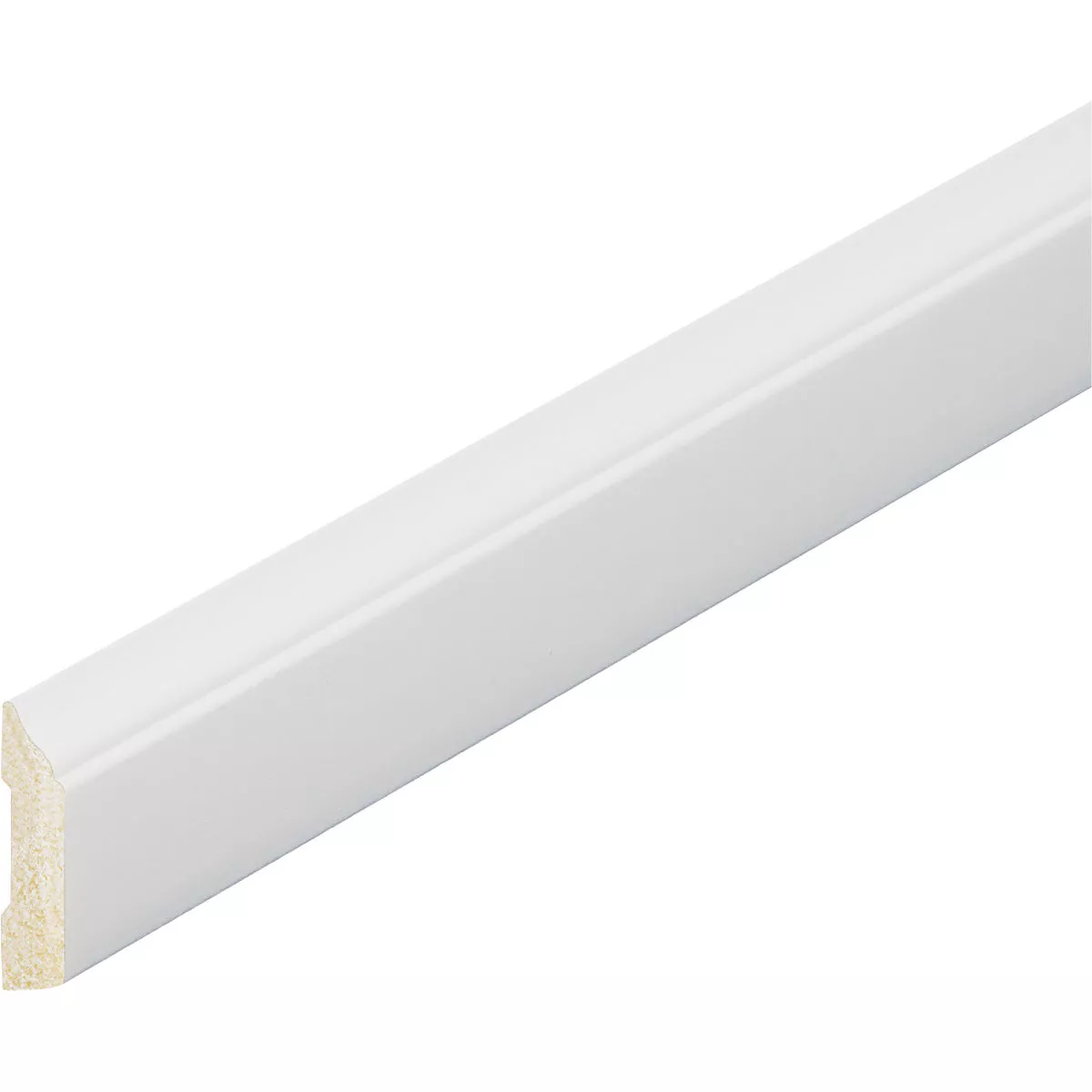 Inteplast Building Products 3/8 In. W. x 1-5/16 In. H. x 7 Ft. L. Crystal White Polystyrene Stop Molding - photo 2