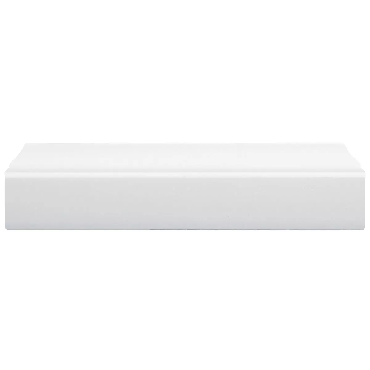 Inteplast Building Products 3/8 In. W. x 1-5/16 In. H. x 7 Ft. L. Crystal White Polystyrene Stop Molding - photo 3